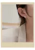 18Kソリッドイエローゴールド（AU750）女性エンゲージメントドロップイヤリングナチュラルファッションレディジュエリーガール日本の海水真珠
