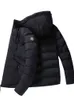 Giacca da uomo con cappuccio Casual Zipper Streetwear Solido Blu Grigio Blu Grigio Nero Parka Maschile Moda Design Brand Design a vento Parkas Oversize 211206