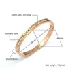 Top Quality Stainless Steel Zinconia Lovers Bracelets & Bangles for Men Women 3 Colors Beautiful Love Bangles Best Gift Q0717