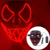 Designer-Gesichtsmaske Halloween-Dekorationen Halloween-Leuchtmaske PVC-Material LED-Halloween-Frauen-Männer-Maskenkostüme für Erwachsene zu Hause de6938790