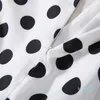 Casual Dresses Queen Letizia Ortiz Rocasolano Polka Dot Print Women Dress V-Neck Maxi1635