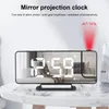 Другие Часы Аксессуары Будильник Ударосодержательная прочная проекция Цифровое зеркальное зеркало Проектор для дома