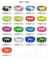 20pcs/lot Mix Style Braccialetto in silicone casuale 18cm Fit Charms Shoe Buckle Wristband Cinturino da polso in gomma