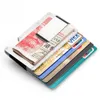 Metal Mini Money Clip Brand Fashion Black White Credit Card ID Holder With RFID Anti-chief Wallet Men