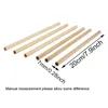 20cm / 7.9inch Natural Bamboo paille Réutilisable Boissons Boissons Boissons Boissons Pailles Eco-respectueuse de la maison Maison de mariage Barre de cuisine Outils JY0049