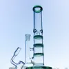 Trippel Beecomb Hookahs Rak typ Style Färgglada Bongs Vattenrör med glasskål DAB Rigs Oljeplattform Hookah Rökpipor 14.5mm Kvinnans ledning Heady Glass WP525