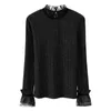 Ruched Turtleneck Women Sweater Pullovers Flare Long Sleeve Autumn Winter Top Knit Stretchy Knitwear Jumper Fit Slim T06411B 210922