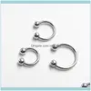 näsa septum smycken 3 st c form 925 sterling bågring 6mm/8mm/10mm sier öronringar läpphelix piercing kroppsfall leverans