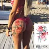 Rose Temporary Tattoo Stickers Women Body Art Tattoo Girl Back Tatoos Flower