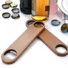 Wood Handle Bottle Openers Bar Blade Stainless Steel Beer Opener ZZA3315