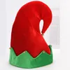 Hoed volwassen kinderen santa elf caps voor kerst cap hoeden jaar xmas rekwisieten decor vakantie feestartikelen