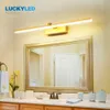 LACKYLED LED ванная комната легкий водонепроницаемый зеркальный свет 8W 12W AC85-265V настенный светильник Светильник современный SCONCE настенный светильник для гостиной 210724