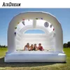 5x4.5m Wedding Moonwalk Plus Tamanho Inflável White Wedding Jumping Bouncer House Classic Bounce Jumper Castle Tent à venda