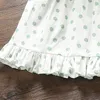 Bebê menina vestido de verão bonito ponto impresso mangas princesa vestidos para recém-nascido vestidos de festa de aniversário vestidos roupas infantis q0716