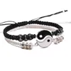 2021 New Bt Amici Ying Yang Coppia Braccialetti di Amicizia Maglia Fatti A Mano Taichi Braccialetti di Fascino Per I Regali Amanti Del Braccialetto