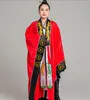 Taoïste rouge jaune robe hommes et femmes TV film immortel pratique vêtements dragon broderie col uni visage taoïste vêtements mince