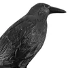 Garden Decorations Simulation Plastic Black Crow Prop Halloween Cosplay Raven Artificial Bird Hunt Decoy Home Ghost Festival Decoration