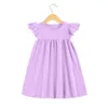 Детские платья Boutique Kids Roots Pearl Dress Маленькие девочки Платья для девочек Хлопок Малыш Девушки Smocked Футтерние Рукав Пустое платье Q0716