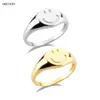 Andywen 925 Sterling Srebrny rozmiar Pure Happy Face Pierścienie Kobiety okrągłe biżuterię Prezent Luksusowy Jewellry 2106089446270