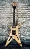 Wash Southern Cross Dimbag Darrell Flame Maple Natural Electric Guitar Abalone Inlay, Floyd Rose Tremolo, Hardware nero, nessun intarsio sul primo tasto