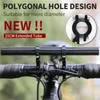 Bike Handlebars &Components Bicycle Carbon Tube Handlebar Extender Double Clamp Alloy Bracket Extension Light GPS Computer Parts