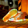 Jawaykids Kinder leuchtende Turnschuhe USB wiederaufladbare Engelsflügel leuchtende Schuhe für Jungen, Mädchen LED-Licht Laufschuhe Kinder 210329