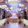 Simulation de nuage blanc en coton, accessoires de décoration, fête d'anniversaire, photographie, salon, décoration DIY pour mariage