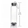 Bottiglia di cristallo naturale Infusore Infusore Punto di vetro Guarigione Obelisk Bacchetta al quarzo bottiglia di cristallo di cristallo per energia e guarigione 210610