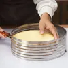 Réglable Gâteau Cutter Pain Moule DIY Décoration Outil Accessoires De Cuisson En Acier Inoxydable 210423