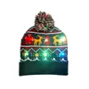 クリスマスニット帽子子供ベイビーママ冬の暖かい豆のかぎ針編み袋のためのかぎ針編み帽のための帽子の帽子の装飾ギフト小道具11スタイル
