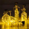 2 M Bottle Cork Copper Wire Fairy String Light 20 LED Solar Powered Garland Christmas Decoratieve lamp - Pure White