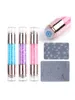 NAP013 double head silicone Nail Art Stamping polish Kit with scraper for nails stamper manicure set tools