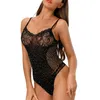 Diamond Vest Women's Sexy Suspender Jacquard Mesh Women's Breathable Hollow Bottomed Shirt 211201