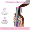 10pcs Ship Professional Automatic Hair Curler Straightener Wireless Temperature Display Curling Iron Wand Roller USB Charging Auto Curlers Styler Tools