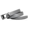 Ceinture à boucle automatique de luxe pour hommes, sans trou, tendance, à cliquet coulissant, taille masculine, noir, gris, largeur 3.0cm, Q0630