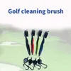 Golf Ball Head Çift Taraflı Temizlik Fırçası Naylon Çelik Golf Aksesuarları Yeni Kulüp Aracı YY28