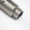 Motorcycle Exhaust System 60mm Universal Vent Pipe With Stainless Steel 350mm Modified For ATV Street Bike2496