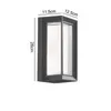 Moderne Porche Lumière Étanche LED Mur Lampes Pour Cour Patio Balcon Jardin Porte D'entrée Éclairage Extérieur AC90-260V