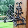 Wrought Iron Hose Rack Holder Equipment Scrowl New Garden Outdoor Decorative Reel Hanger Cast Antique Style Rust Brown Finish Wall Mount Vintage Ornament