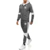 Herren-Trainingsanzüge, Herren-Kapuzenpullover, West Choppers-Druck, modisch, lässig, Harajuku, mit Kapuze, Reißverschluss, Fleece-Jacke, Sweatshirt, Jogginghose, Anzug