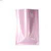 Variété de tailles sac d'emballage recyclable thermoscellage feuille d'aluminium à dessus ouvert pochette d'emballage sous vide rouge plat Mylar 100 pcs/lot marchandises