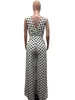 Mulheres Verão Jumpsuit Polka Dot Impressão V Neck Sem Mangas Sem Mangas Pé Casuais Beach Férias Fasesion Férias Romper Playsuits Feminino 210416