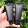 60g Empty Frosted Black Soft Tube For Cosmetics Packaging 2 OZ Lotion Cream Plastic Bottles , Unguent Containers squeezehigh qiy