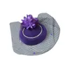 Cappelli da corn avaro bianco cappello bianco cappello fascinator cappello da donna tea party headwear flower mesh clip per capelli accessorio per