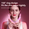 Microcurrent V Face Shape Lifting EMS Slimming Massager Double Chin Remover LED Light Therapy Lift Device 220216