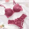 NXY Sexy Zestaw Francuski Super Sexy Bra i Panty Zestaw Cute Lolita Bielizna Plus Size Kobiety Bielizna Intymuje Zimowa Bawełniana Bralette Woman 1127