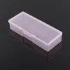 Nagelkonst satser containerbox plasten transparent manikyrverktyg förvaring prickande ritning pennor buffert slipning filer arrangör fodral