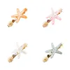 starfish hair clips