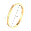 5CM Diameter Leuke Cirkel Klein Hart Bangle Voor Kinderen Hoge Kwaliteit Rvs Gouden Kleur Sieraden Meisje Kindercadeau Q0719