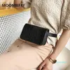 Designer-Waist Bags Borsa coreana Confezione quadrata modello coccodrillo femminile 2021 Borse a tracolla Messenger nere
